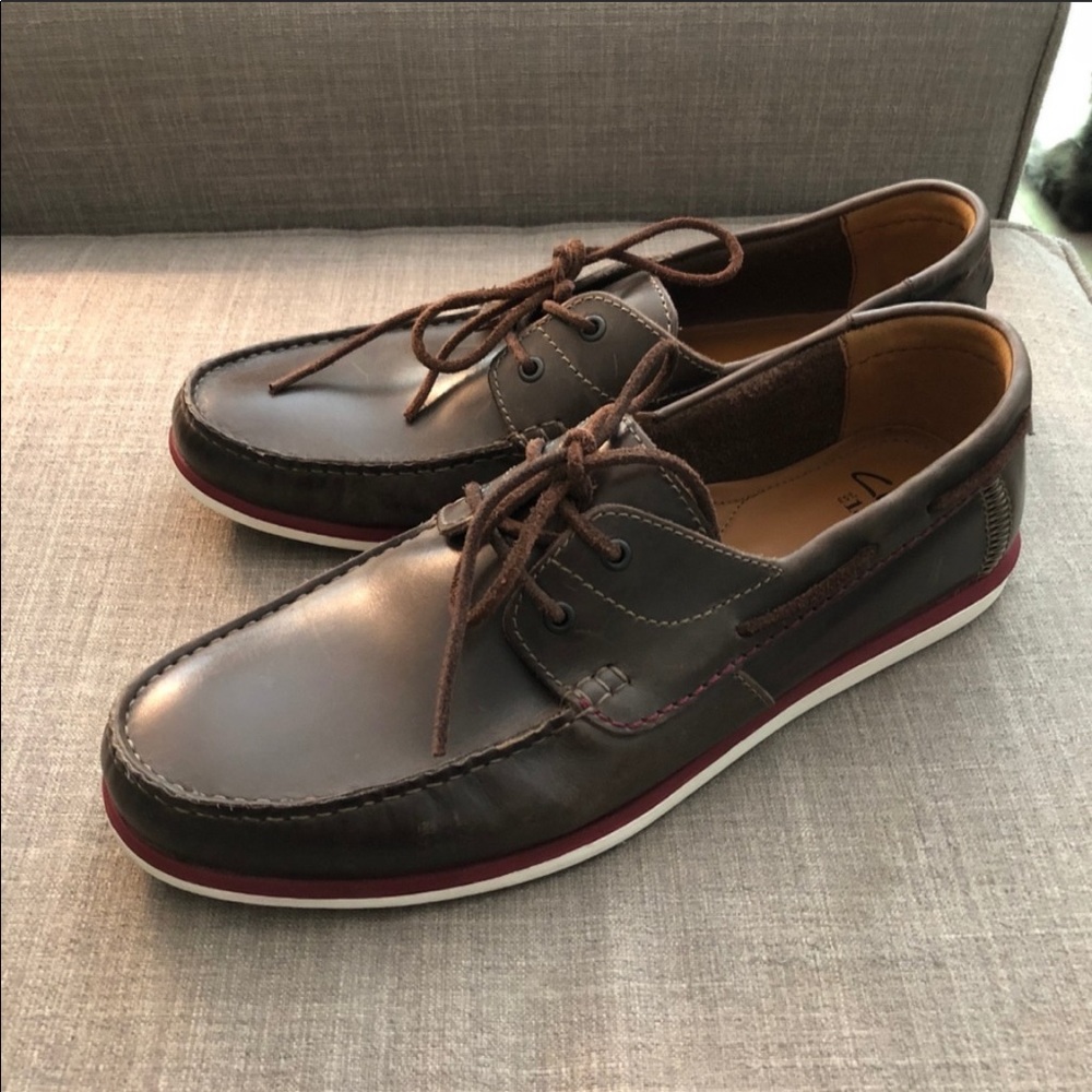 Clarks Leather Boat Shoes LIKE NEW
